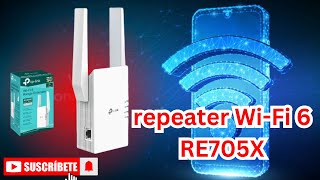 TPLink RE705X Ax3000 Mesh WiFi 6 Rang ExtenderEnglish [upl. by Hartfield]