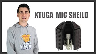 XTUGA Microphone Isolation Shield Blue Yeti Test [upl. by Kelley288]