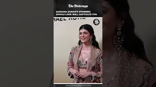 Sanjana Sanghis Stunning Diwali Look Will Captivate You  TheStatesman [upl. by Nereus309]