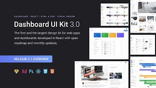 Dashboard UI Kit 30  Release 21 Overview [upl. by Bultman169]