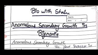 AbnormalAnomalous Secondary Growth  Bignonia 💥💥💥💥💯💯💯💯💯👍👍👍👍 [upl. by Rina523]