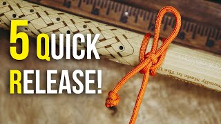 5 Quick Release Hitch Knots You SHOULD KNOW Easy To Tie  Easy To Untie [upl. by Survance]