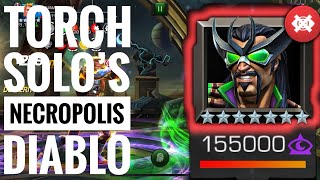 R5 Torch Unascended vs Necropolis Diablo Perfect Solo MCOC [upl. by Evante]