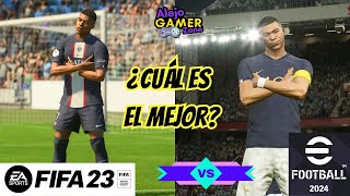 EFOOTBALL 2024 VS FIFA 23 ¿Cuál es el mejor fifa23 efootball2024 [upl. by Sineray]