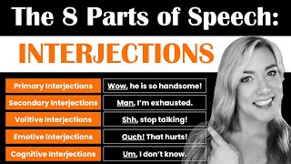 Interjections Definition and Types  The Parts of Speech in English Grammar [upl. by Outhe5]