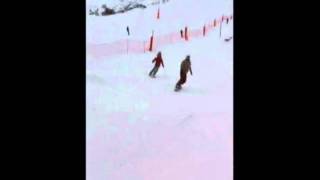 Epic snowboard armflapping Meribel France [upl. by Nicoli]