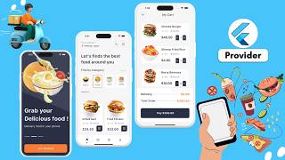 Flutter Food Delivery App With Provider [upl. by Tunnell]