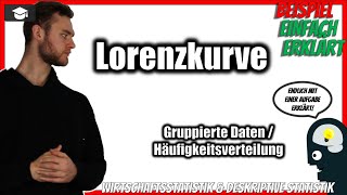 Lorenzkurve Beispiel Statistik zeichnen 📚 Gruppierte DatenHäufigkeitsverteilung [upl. by Tohcnarf]