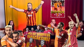 KONYALIM YÜRÜ 😂😂 TÜM AİLE GALATASARAY KONYASPOR MAÇINI İZLEDİK  galatasaray icardi tepki gs [upl. by Izzy8]