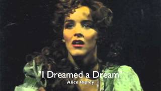 quotI Dreamed a Dreamquot Alice Ripley [upl. by Galang]