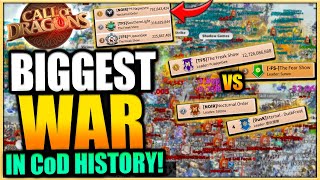 Biggest WAR in CoD HISTORY 1 Alliance vs Nephisto  Call of Dragons War Gameplay Part 1 [upl. by Suchta]