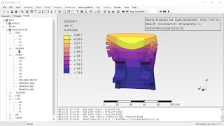 PrePoMax amp CalculiX  Coupled thermomechanical analysis [upl. by Mintun]