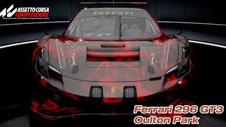 ACC Setup Guide Ferrari 296 GT3 Stable Race Setup  Oulton Park [upl. by Seda]