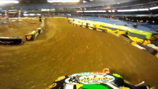 GoPro HD AJ Catanzaro Practice  Toronto Monster Energy Supercross 2011 [upl. by Adnawak]