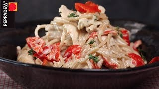 Spaghetti with creamy Peppadew® Sweet Piquanté Pepper sauce [upl. by Gabriella747]