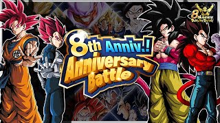 HOW TO BEAT STAGE 7 OF DOKKAN 8TH ANNIVERSARY BATTLE AND CLEAR ALL MISSIONS Dokkan Battle [upl. by Hillari204]