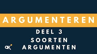 Argumenteren soorten argumenten 34 [upl. by Kathie]