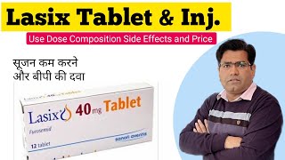 Lasix Tablet amp Inj Use Dose Composition Price and Side Effects in Hindi  Frusemide [upl. by Eyks]