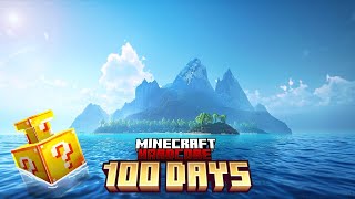 I Survived 100 Days on DESERTED Island in Minecraft Hardcore [upl. by Mairb]