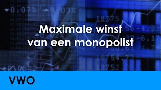 Maximale winst van een monopolist  Economie voor vwo  Marktgedrag [upl. by Sillsby]