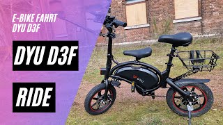 🚲 DYU D3F 🚀 Testfahrt 36V 10AH 250W  ein kleines und kompaktes EBike [upl. by Yuh]