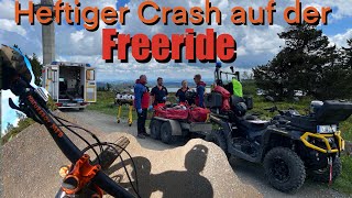 Bike Festival Willingen 2024 geht schief  Sturz Crash auf der Freeride Linie  Bikepark gone wrong [upl. by Sibell]