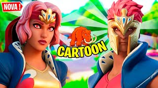 NOVAS SKINS CARTOONIZADAS SÃO LINDAS MOHO E ANTHEIA FORTNITE [upl. by Solahcin]