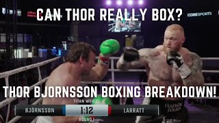 Is Thor Bjornsson Good At Boxing The Mountain Boxing Breakdown [upl. by Charo211]