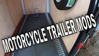 Motorcycle Trailer  Cutting E Track [upl. by Shanks]