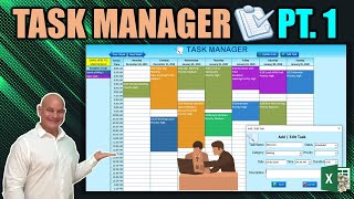 Learn How To Create This Never Seen Before Drag amp Drop Task Scheduler In Excel Today Part 1 [upl. by Nrojb]