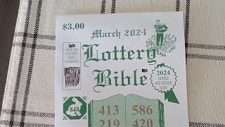 😇LOTTERY BIBLE 🙏Picks for March 2024 [upl. by Itsirk]