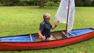 Sailing Rig HowTo with a Lotus Dandy or Mohawk Odyssey Canoe [upl. by Alegre]