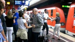 Jivin Munich  Dancing on Munich SBahn platform Spring Fling 2011 [upl. by Cass184]