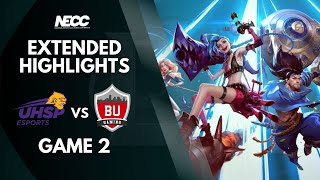 UHSEP Esports vs BU Gaming Highlights  Game 2  NECC Div 1 League of Legends [upl. by Itsyrk]