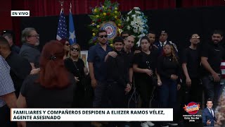 Emotivo velatorio del agente Eliezer Ramos Vélez [upl. by Ettenej]