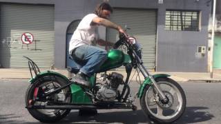 Bobber gmx 150 guerrero en marcha [upl. by Ostler356]