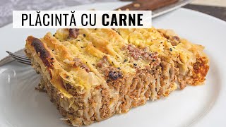 Plăcintă cu carne tocată și foi cumpărate Rețeta de plăcintă creață cu carne  Bucate Aromate [upl. by Ettennyl]