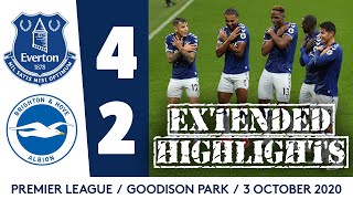 EXTENDED HIGHLIGHTS EVERTON 42 BRIGHTON [upl. by Knarf128]