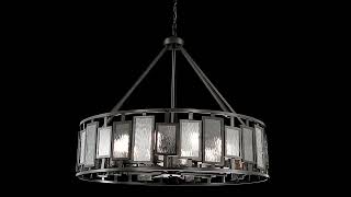 Savoy House Deandre 10Light Chandelier in Matte Black [upl. by Schlesinger]