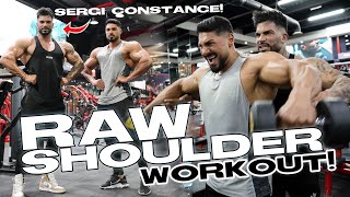 MASSIVE SHOULDER WORKOUT WITH SERGI CONSTANCE [upl. by Weisburgh]