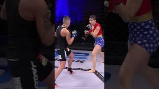 Rachael Ostovich takes down Christine Ferea and tries for RNC sports mma bjj [upl. by Haet]