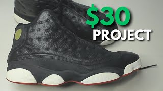 30 Jordan 13 Playoff Restoration Heavily Creased [upl. by Ynahirb]