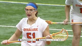 Syracuse vs Northwestern WLAX [upl. by Gadmann]