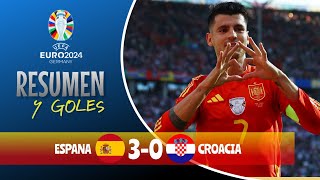 España  Croacia  30  Resumen y Goles  Eurocopa 2024 [upl. by Aiciled]