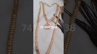 Impon kempu haram neckset bridal ruby combo 1gramgold cz wholesale diyacollections 7416945938 [upl. by Hanauq]