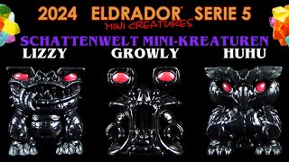 Schleich ® Eldrador ® Mini Creatures  Serie 5  2024  Schattenwelt  Lizzy  Growly  Huhu [upl. by Alesiram650]