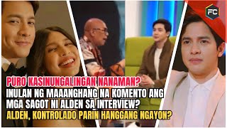 LATEST INTERVIEW NI ALDEN KAY BOY ABUNDA PINUTAKTE NG MGA NETIZENS ALAMIN DITO [upl. by Areehs131]