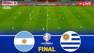 ARGENTINA vs URUGUAY  Copa America 2024 Final  Full Match All Goals  PES Gameplay Video [upl. by Agathy]