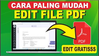 Cara Mudah Edit PDF Tanpa Install Aplikasi  Edit PDF Secara Online [upl. by Pirozzo]