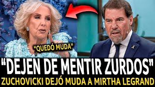 ¡ZUCHOVICKI DEJÓ MUDA a MIRTHA LEGRAND en VIVO [upl. by Haldi580]